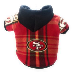 Dog Hoodie – SF 49ers Sports Fleece Fabric