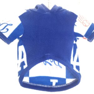Dog Hoodie – LA Dodgers Sports Fleece Fabric