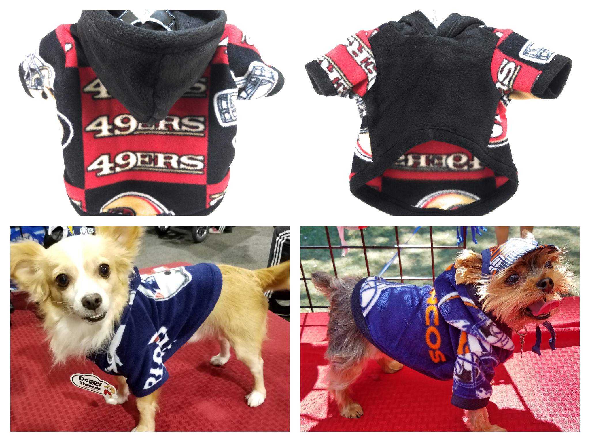 SAN FRANCISCO 49ERS DOG CLOTHING & ACCESSORIES (Free Shipping)