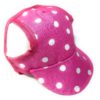 Pink Polka Dot Dog Hat