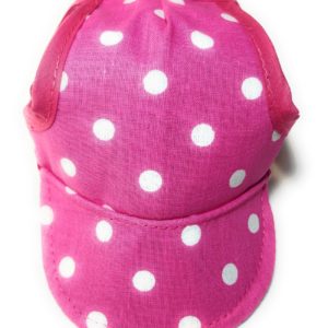 Dog Hat – Polka Dot Pink